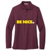 Women's Silk Touch Long Sleeve Polo Thumbnail