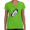 Women's V-Neck Fine Jersey Tee Thumbnail