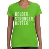 Women's V-Neck Fine Jersey Tee Thumbnail
