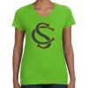 Women's V-Neck Fine Jersey Tee Thumbnail