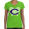 Women's V-Neck Fine Jersey Tee Thumbnail