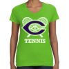 Women's V-Neck Fine Jersey Tee Thumbnail