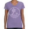 Women's V-Neck Fine Jersey Tee Thumbnail