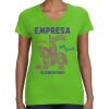 Women's V-Neck Fine Jersey Tee Thumbnail